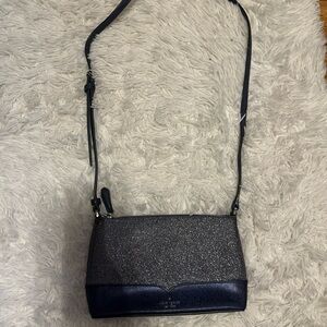 Kate Spade Blue Glitter Crossbody Bag